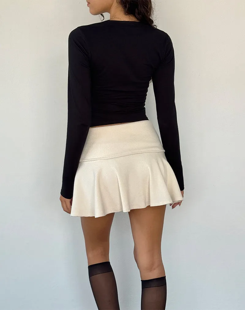 Jansu Lycra Long Sleeve Top in Black sold by Motel Rocks product image thumbnail 5