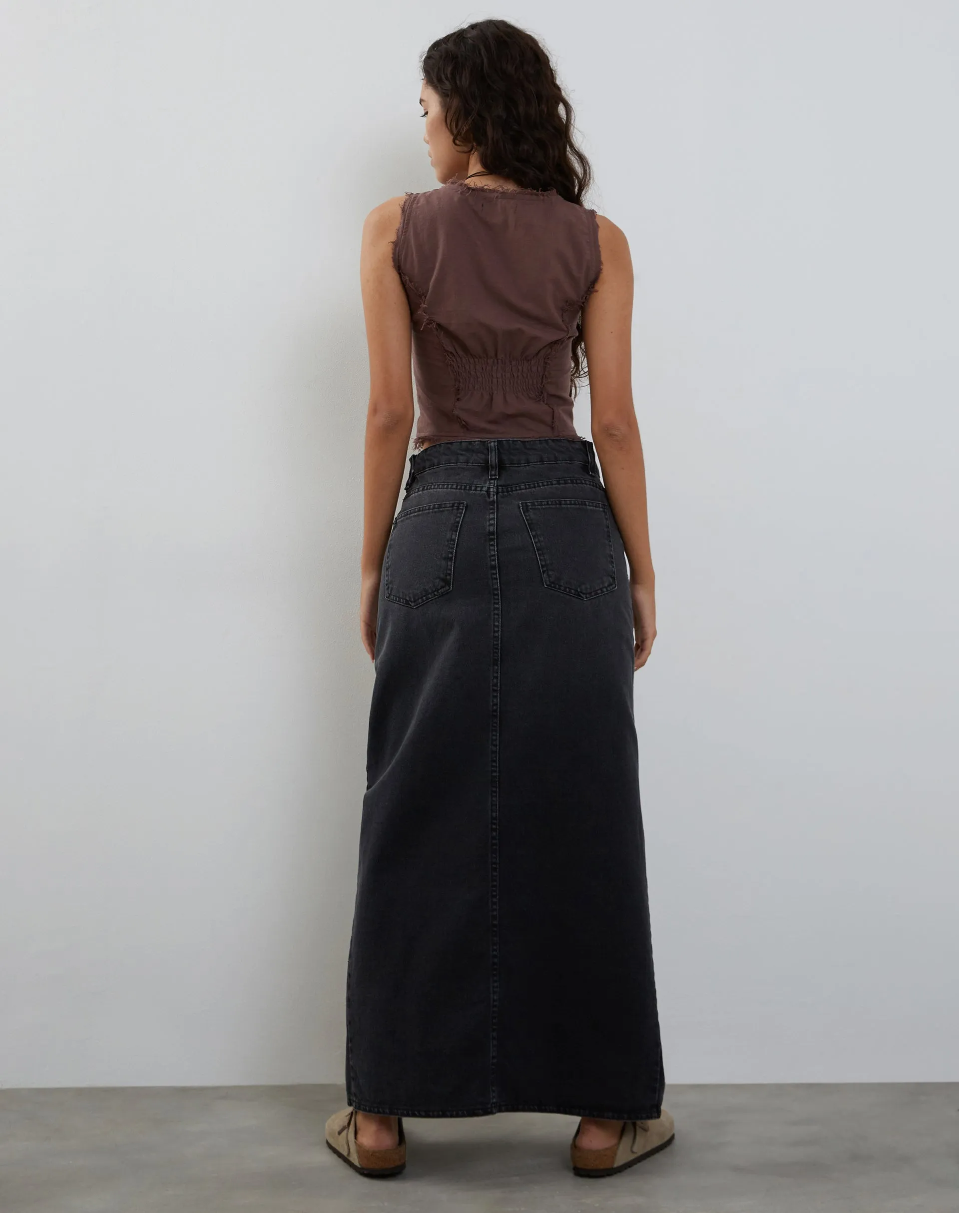 Ayara Button Up Cami Top in Deep Taupe sold by Motel Rocks product image thumbnail 4