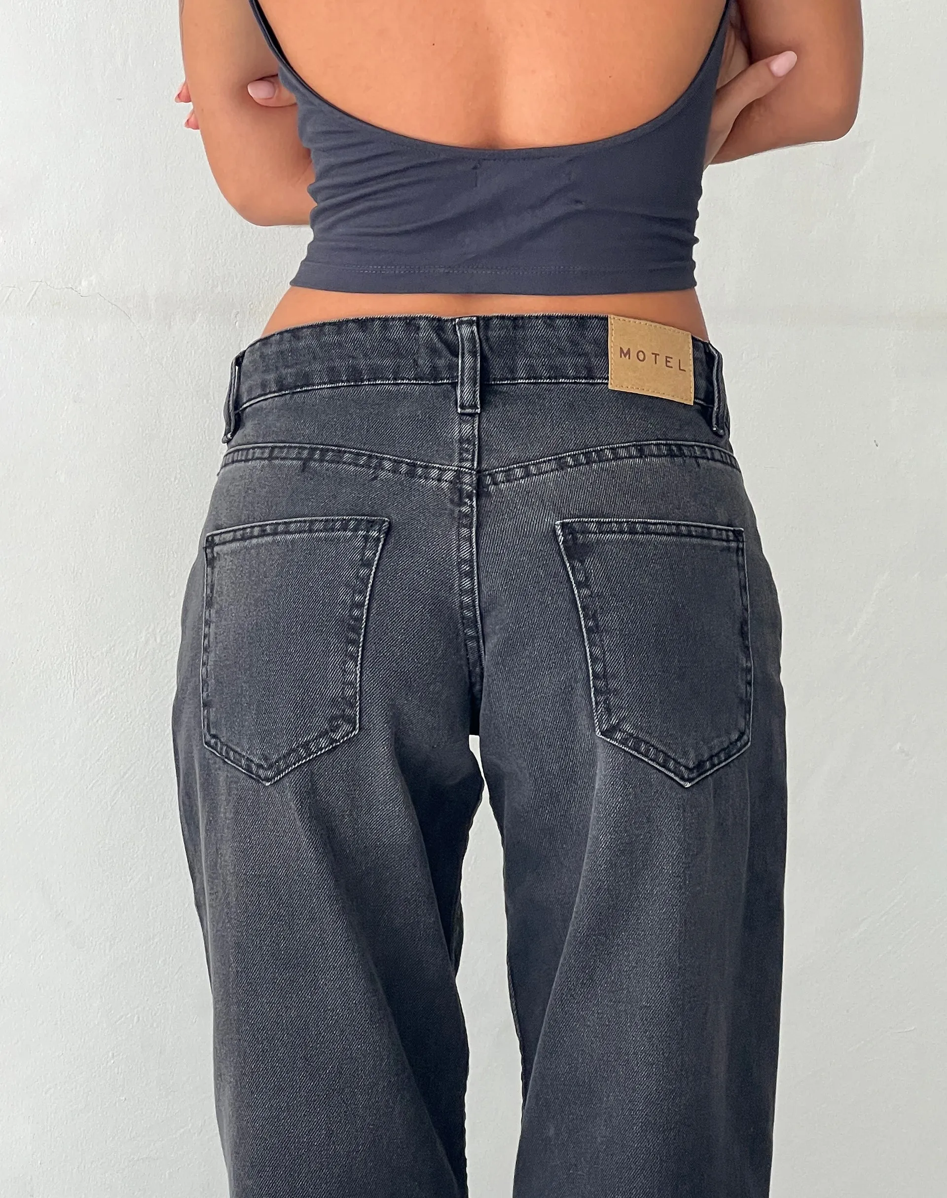 Low Rise Parallel Jeans in Vintage Black sold by Motel Rocks product image thumbnail 5