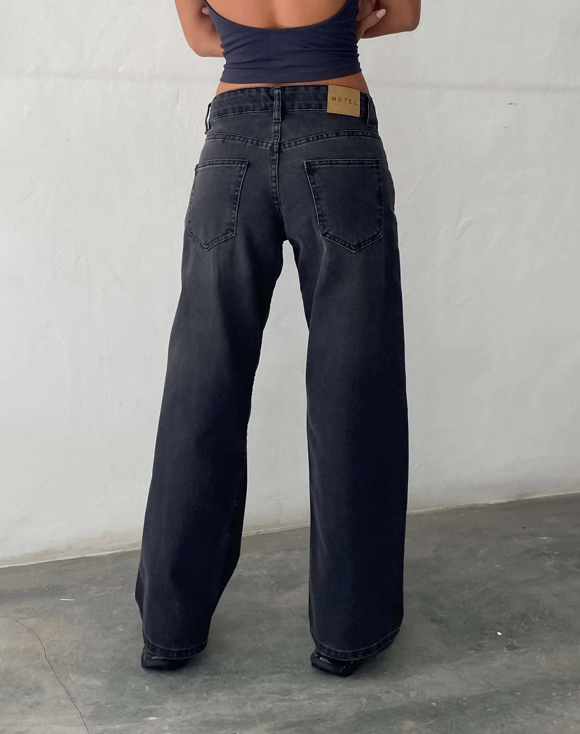 Low Rise Parallel Jeans in Vintage Black sold by Motel Rocks product image thumbnail 4