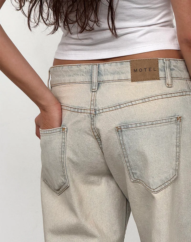 Low Rise Parallel Jeans In Arctic Blue sold by Motel Rocks product image thumbnail 2