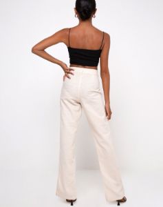 Gesta Trouser in Ecru sold by Motel Rocks