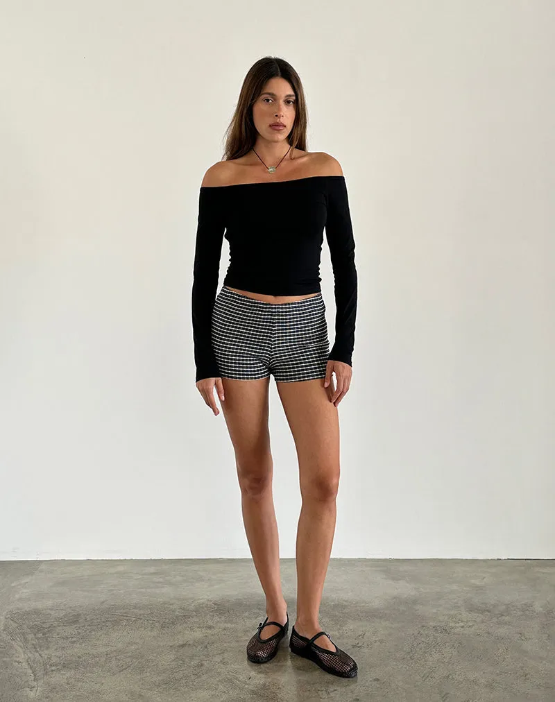 Gelbiya Long Sleeve Open Back Top in Black sold by Motel Rocks product image thumbnail 3