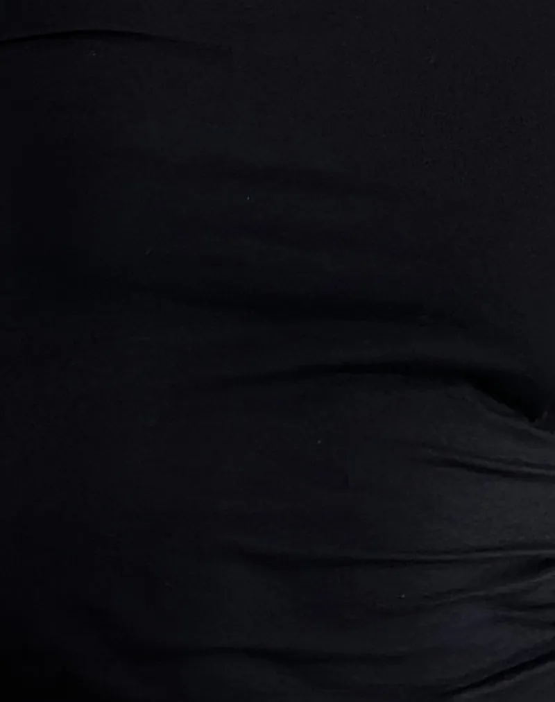 Gelbiya Long Sleeve Open Back Top in Black sold by Motel Rocks product image thumbnail 5