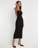 Volkava Maxi Dress in Black sold by Motel Rocks
