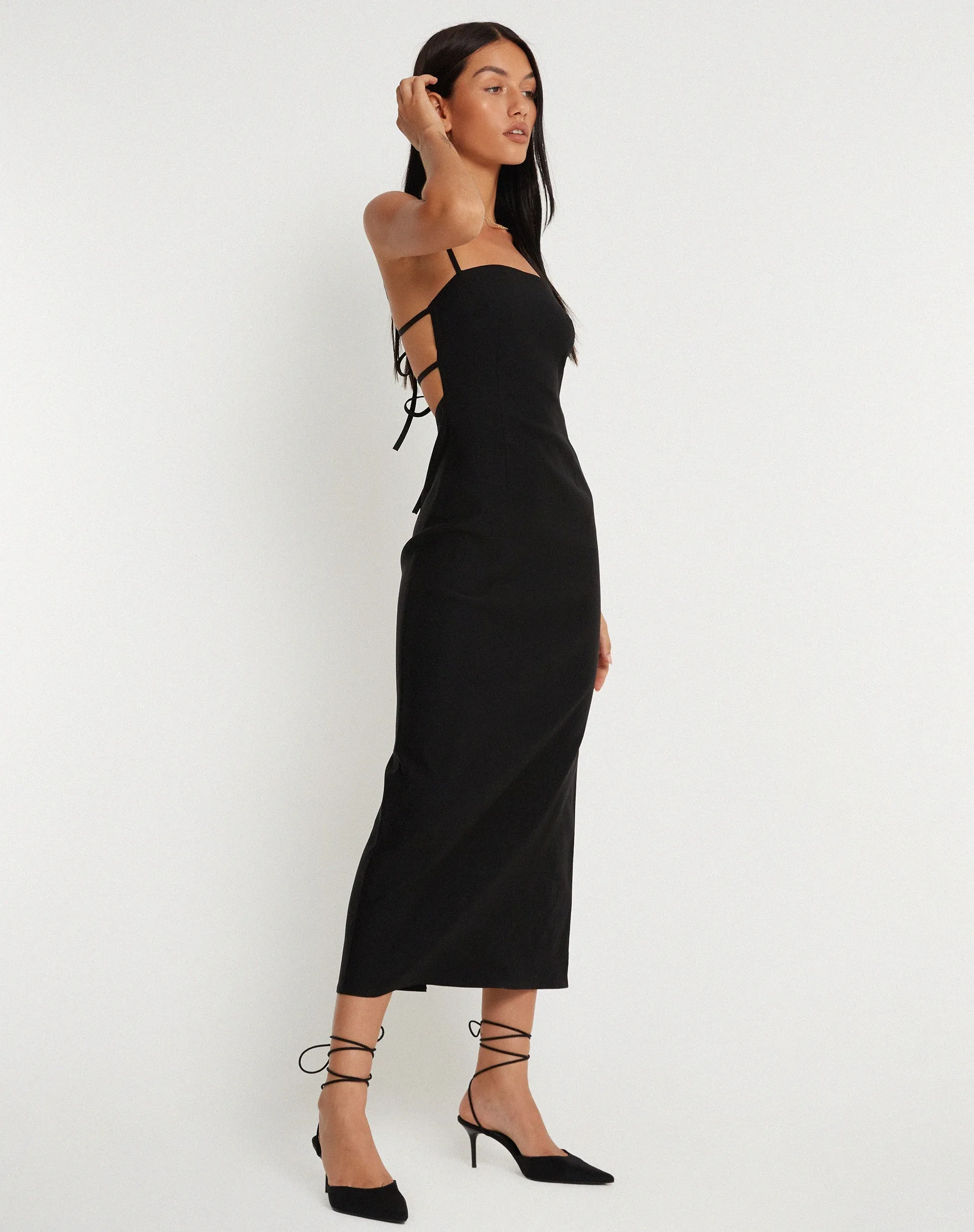 Volkava Maxi Dress in Black sold by Motel Rocks product image thumbnail 3