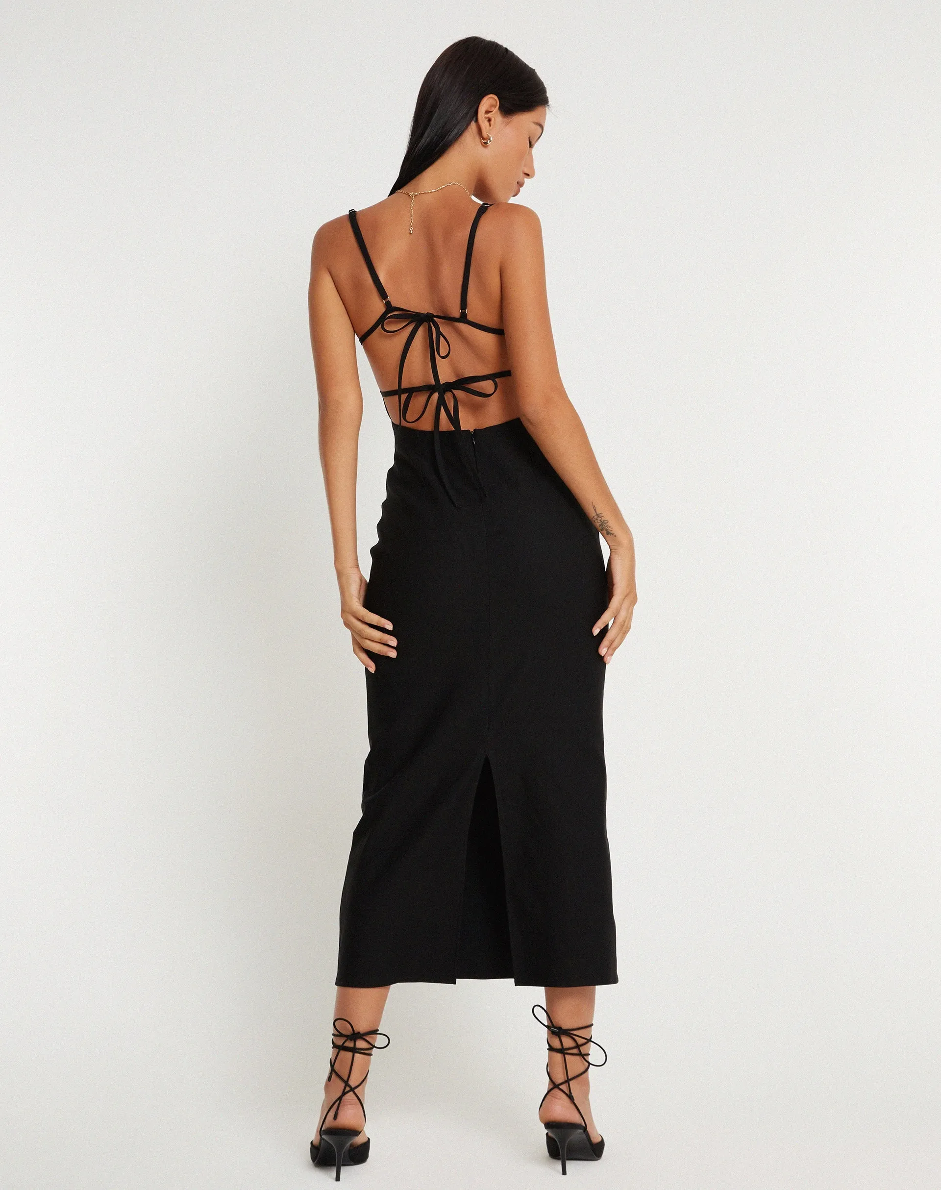 Volkava Maxi Dress in Black sold by Motel Rocks product image thumbnail 4