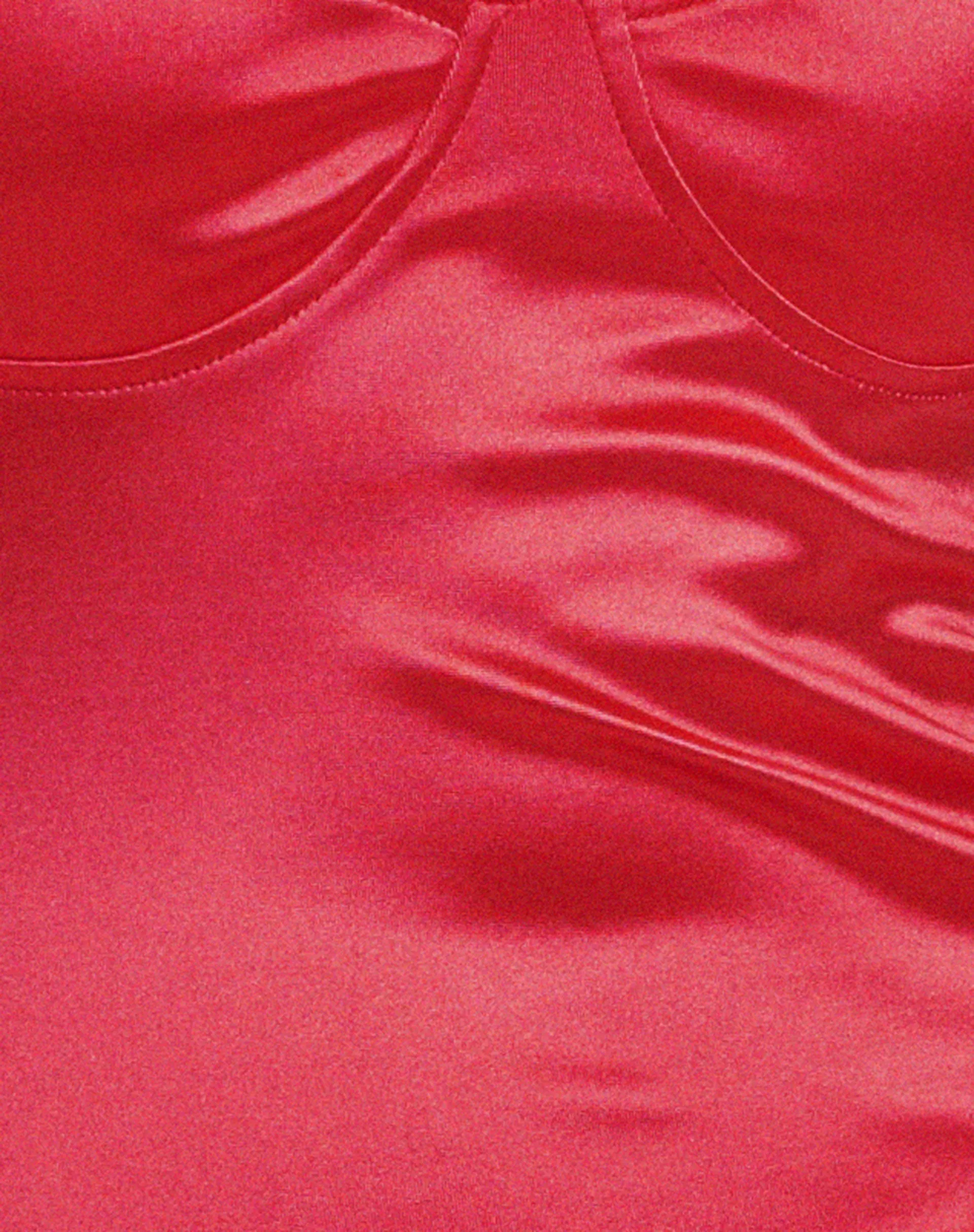 Lesty Mini Dress in Red with Red Lace sold by Motel Rocks product image thumbnail 5