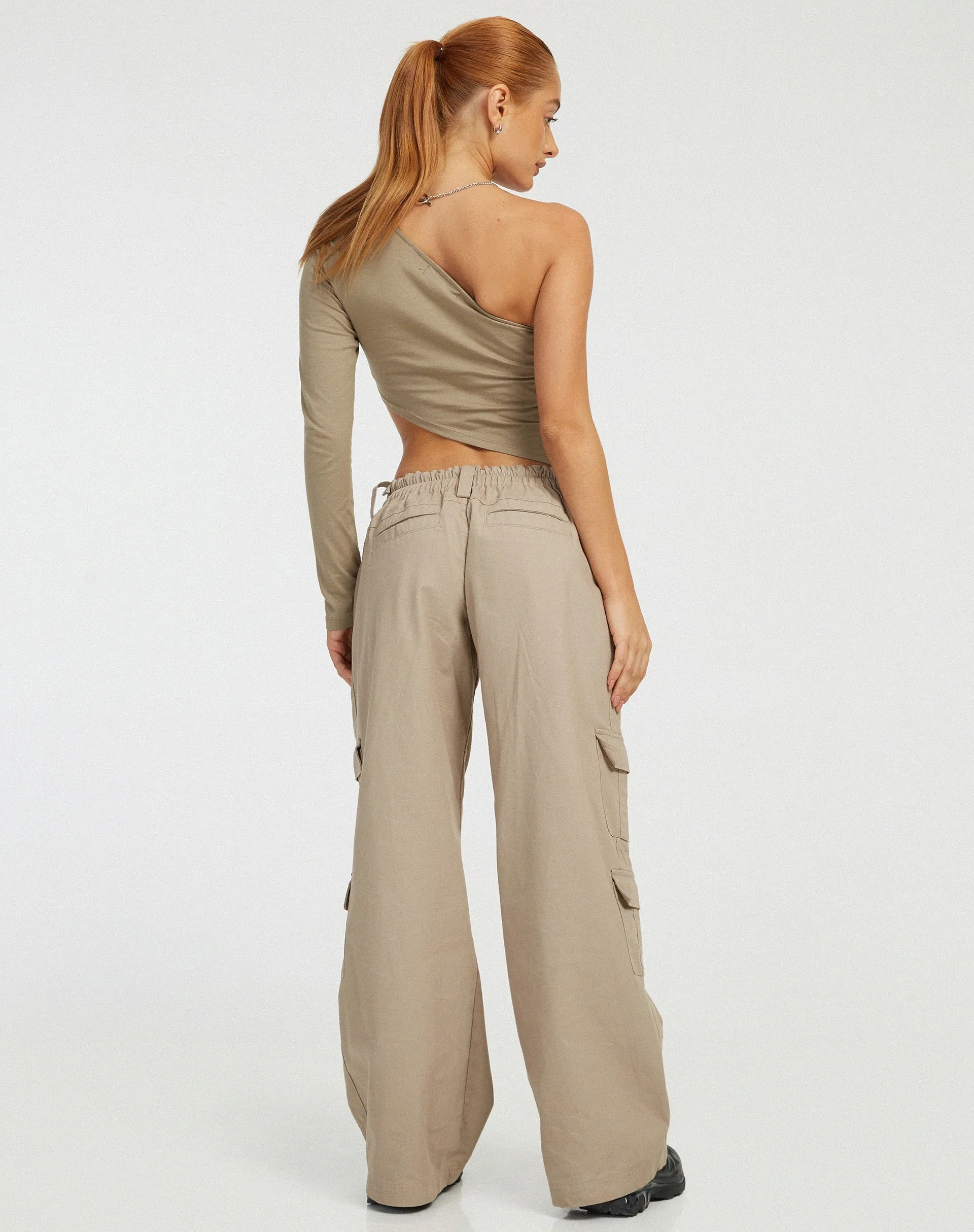 Baylee Crop Top in London Fog sold by Motel Rocks product image thumbnail 4