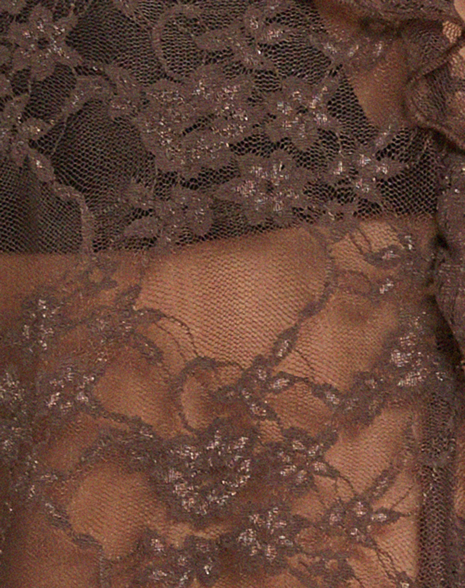 Sadiru Cardi in Lace Chesnut Brown sold by Motel Rocks product image thumbnail 5