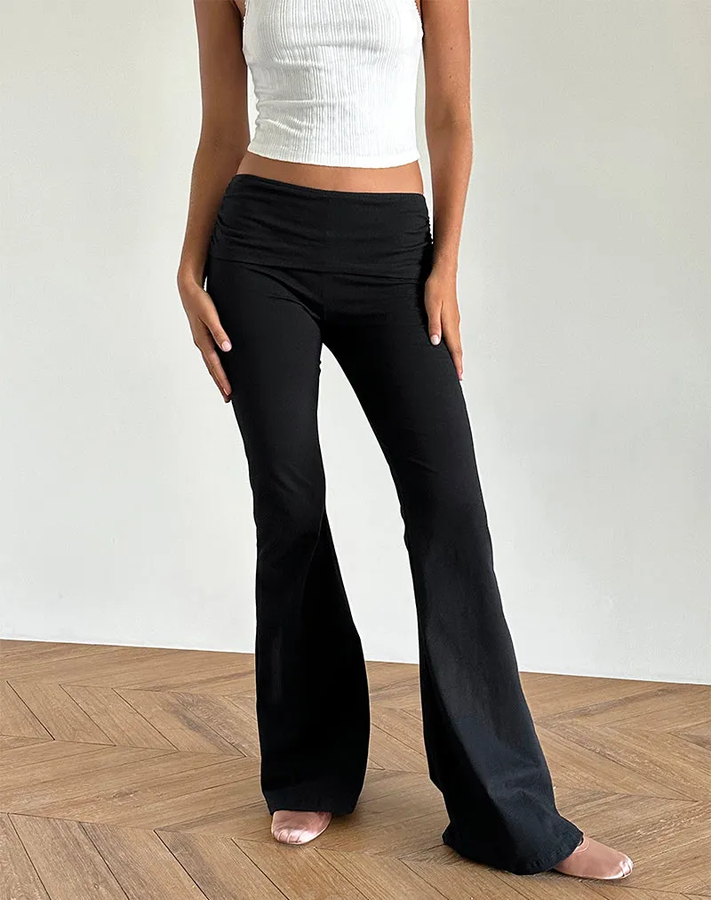 Jacita Flare Trouser in Black sold by Motel Rocks product image thumbnail 4