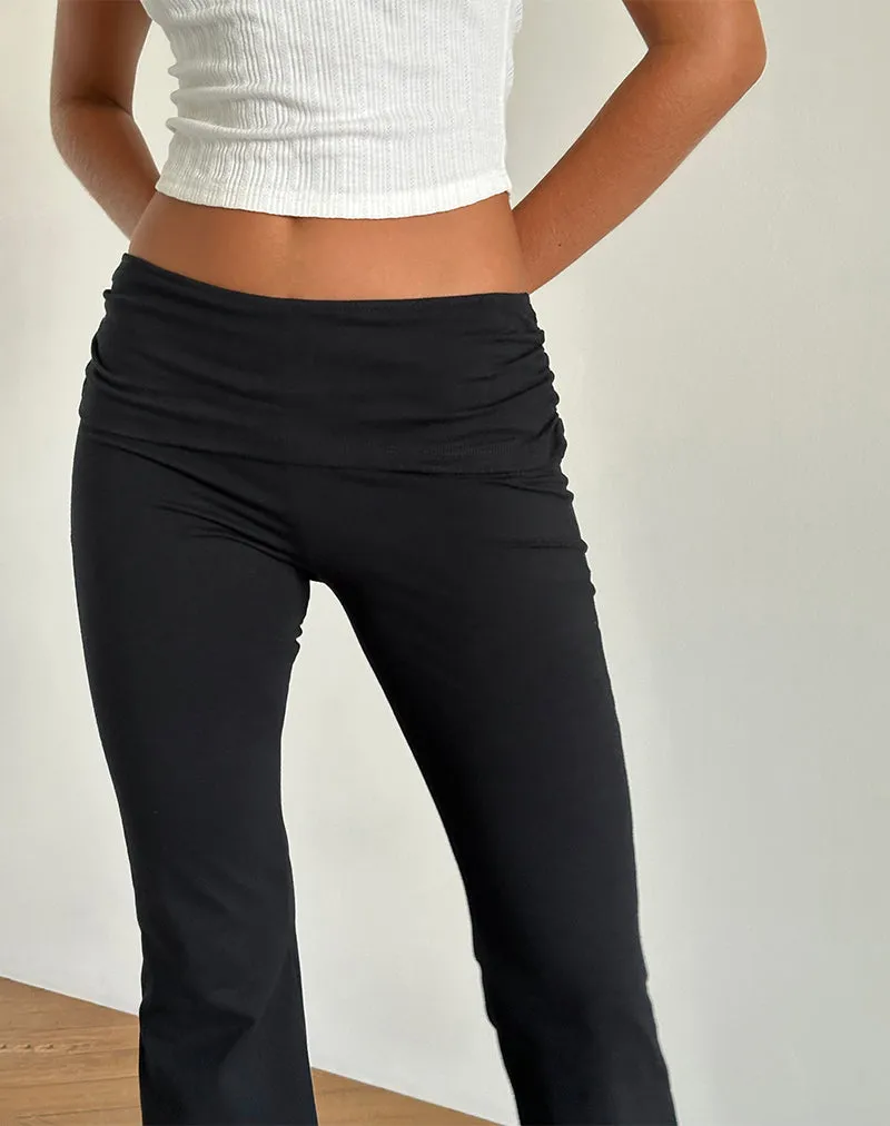 Jacita Flare Trouser in Black sold by Motel Rocks product image thumbnail 3