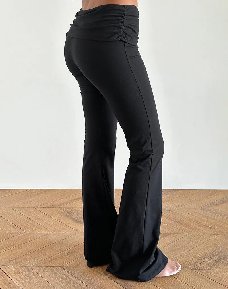 Jacita Flare Trouser in Black sold by Motel Rocks product image thumbnail 2