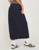 Kasao Midi Cargo Skirt in Navy sold by Motel Rocks
