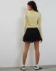 Mahira Long Sleeve Top in Lemon sold by Motel Rocks
