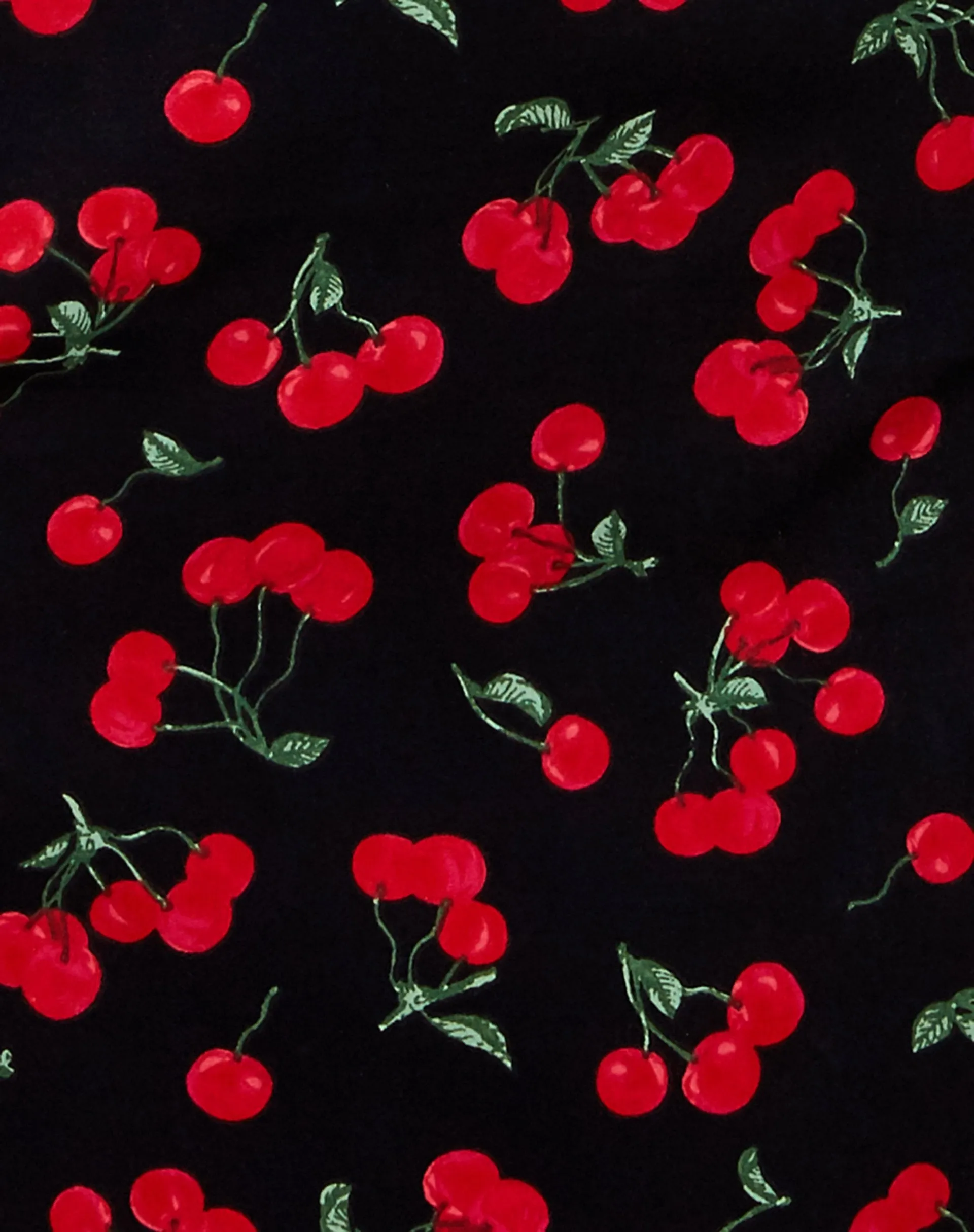 Famala Mini Dress in Cherries Black sold by Motel Rocks product image thumbnail 5