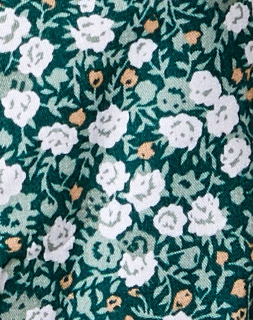 Flaba Top in Floral Field Green sold by Motel Rocks product image thumbnail 5