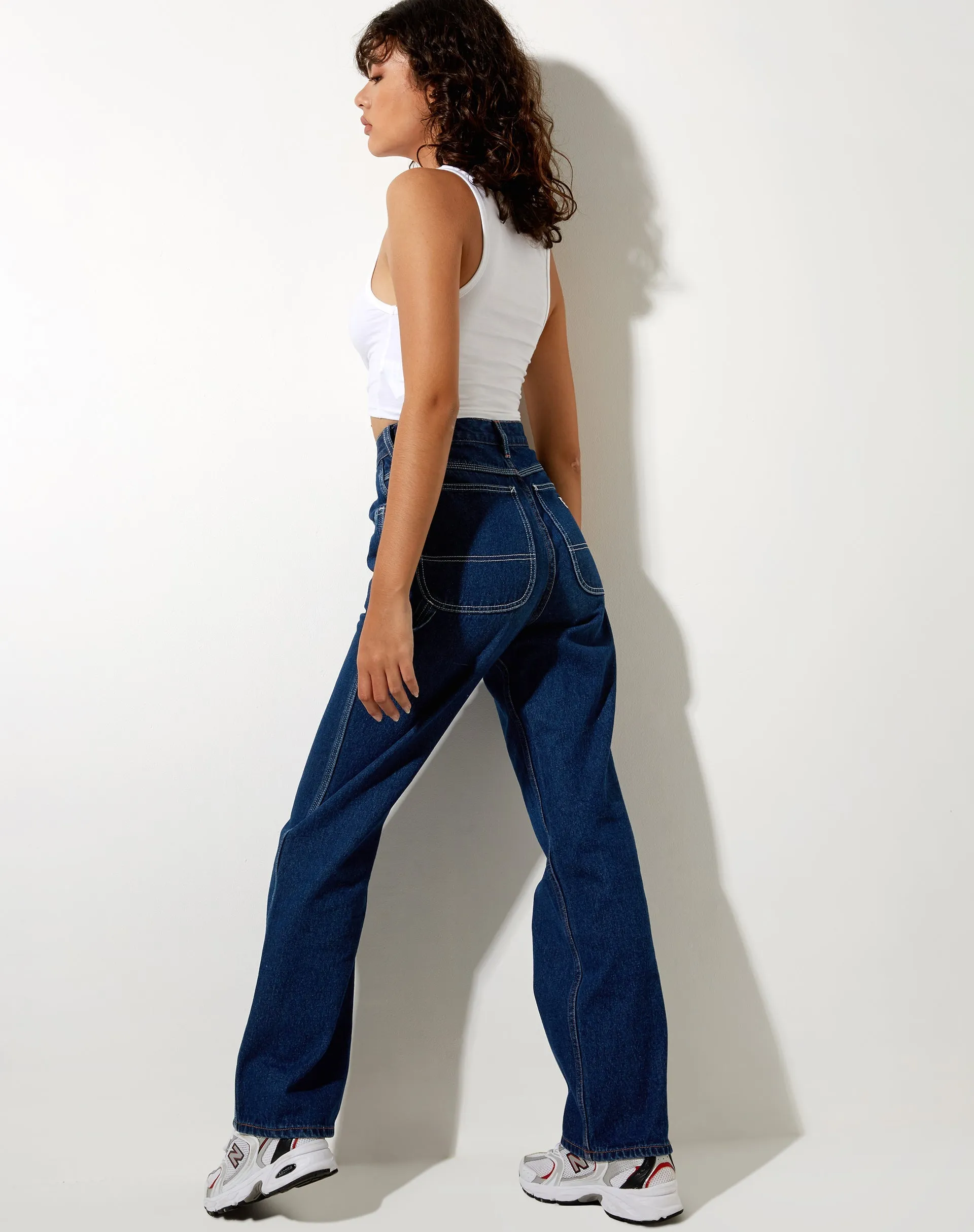 Vasque Vest Top in White Mushroom Embro sold by Motel Rocks product image thumbnail 5