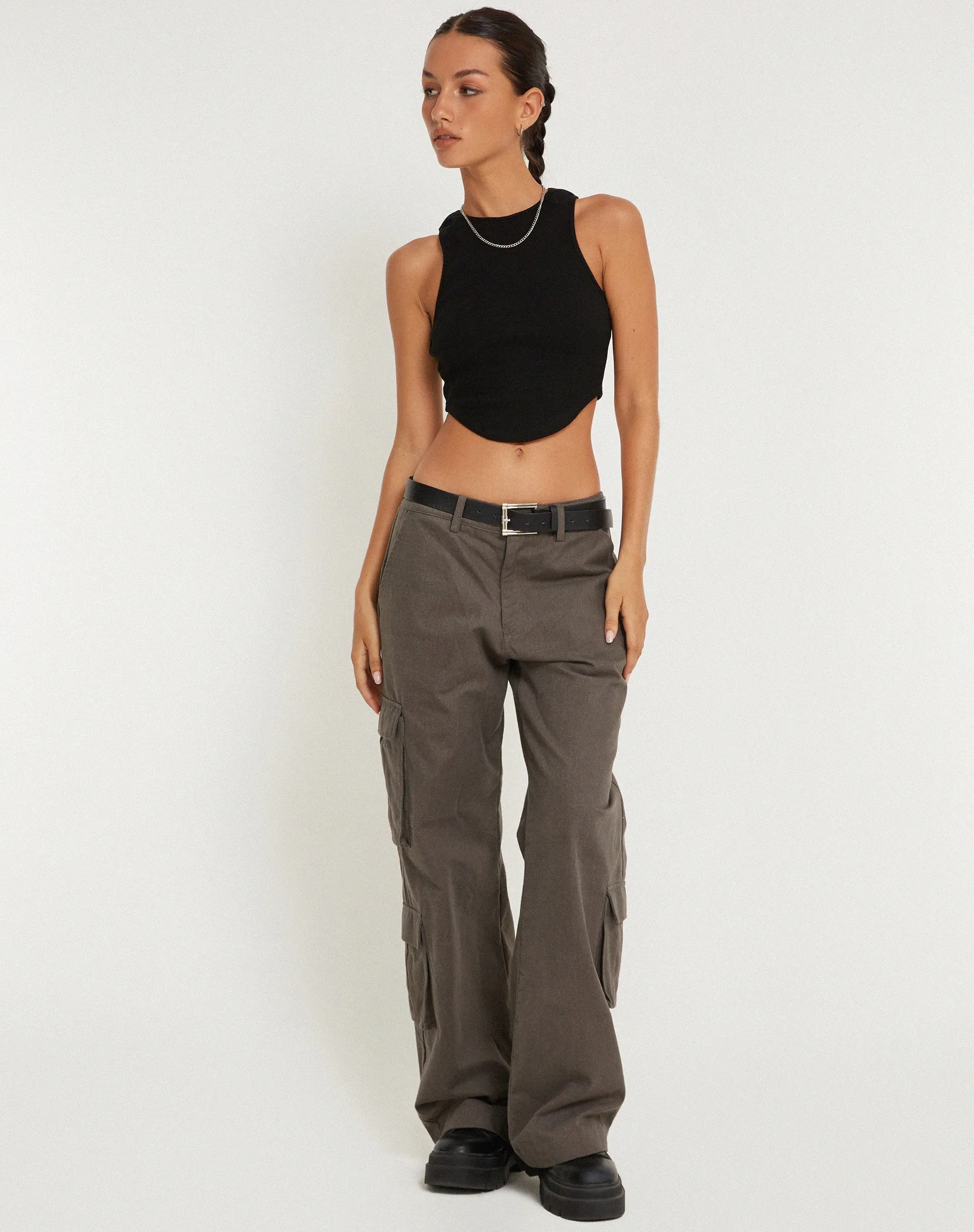 Eloise Vest Top in Black sold by Motel Rocks product image thumbnail 2