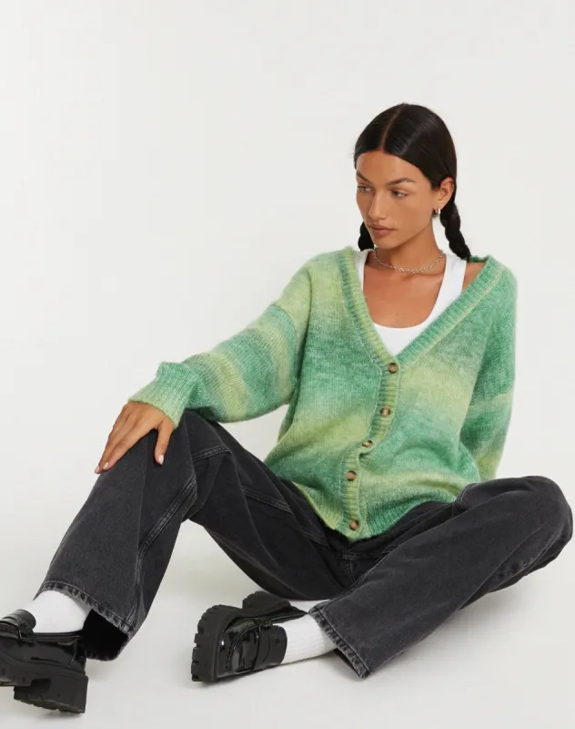 Uriela Cardi in Wool Green made by Motel Rocks
