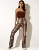 Karen Bandeau Top in Knit Chocolate sold by Motel Rocks