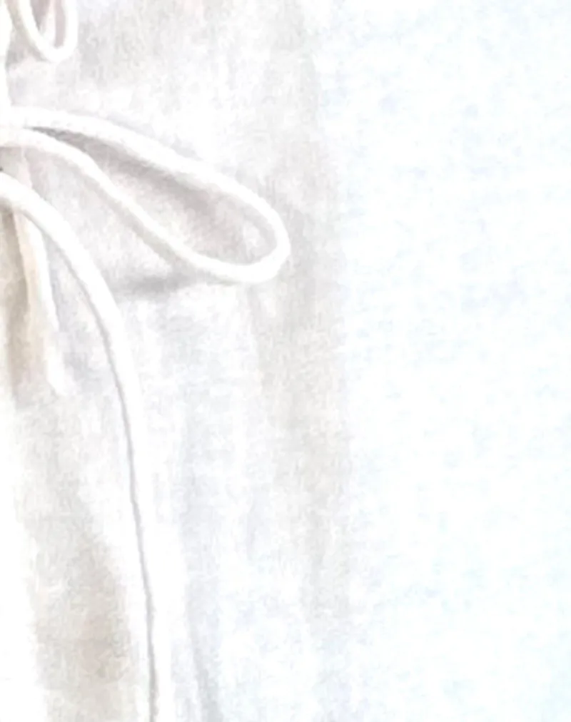 Kayve Tie Front Top in Off White sold by Motel Rocks product image thumbnail 5