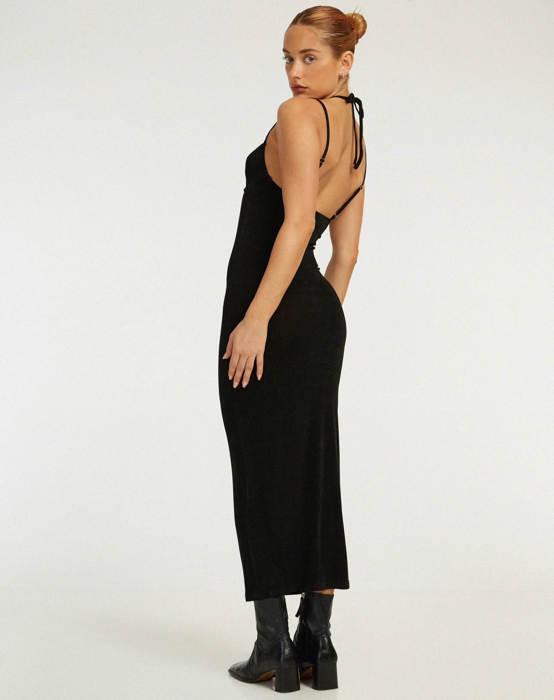Nayara Cut Out Maxi Dress in Black sold by Motel Rocks product image thumbnail 4