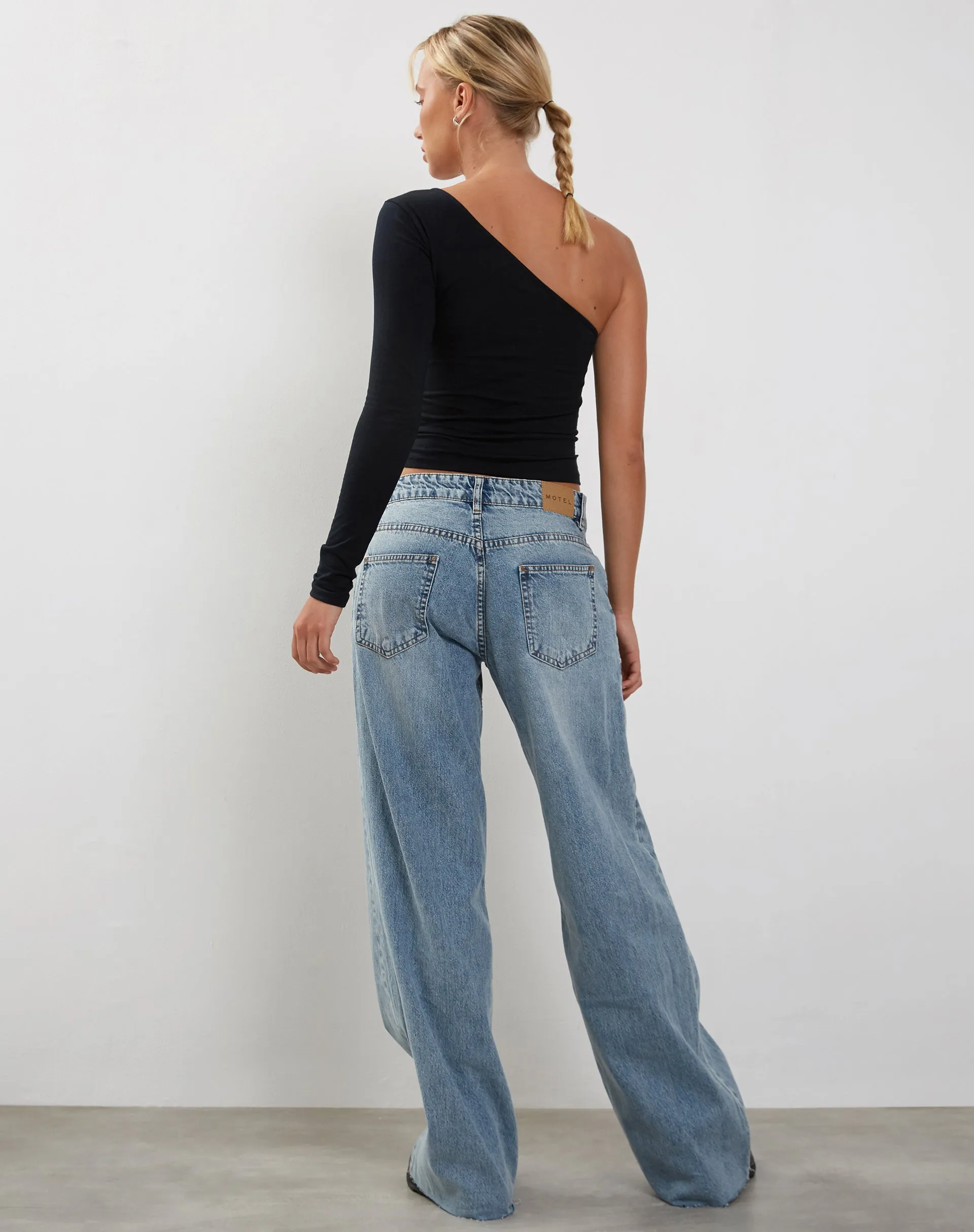 Bayge One Shoulder Top in Black sold by Motel Rocks product image thumbnail 5