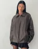 MOTEL X OLIVIA NEILL Cavita Jacket in PU Bitter Chocolate sold by Motel Rocks