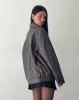 MOTEL X OLIVIA NEILL Cavita Jacket in PU Bitter Chocolate sold by Motel Rocks
