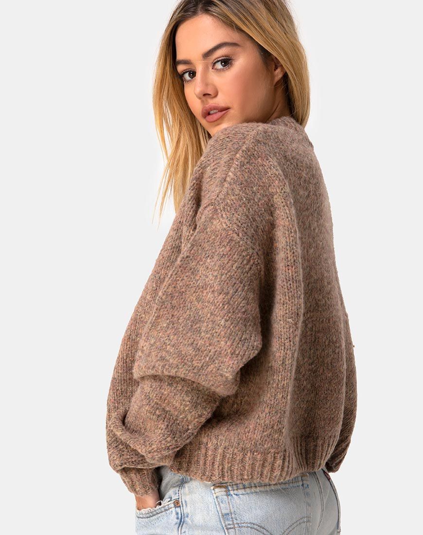 Margo Jumper in Knit Tan sold by Motel Rocks product image thumbnail 2