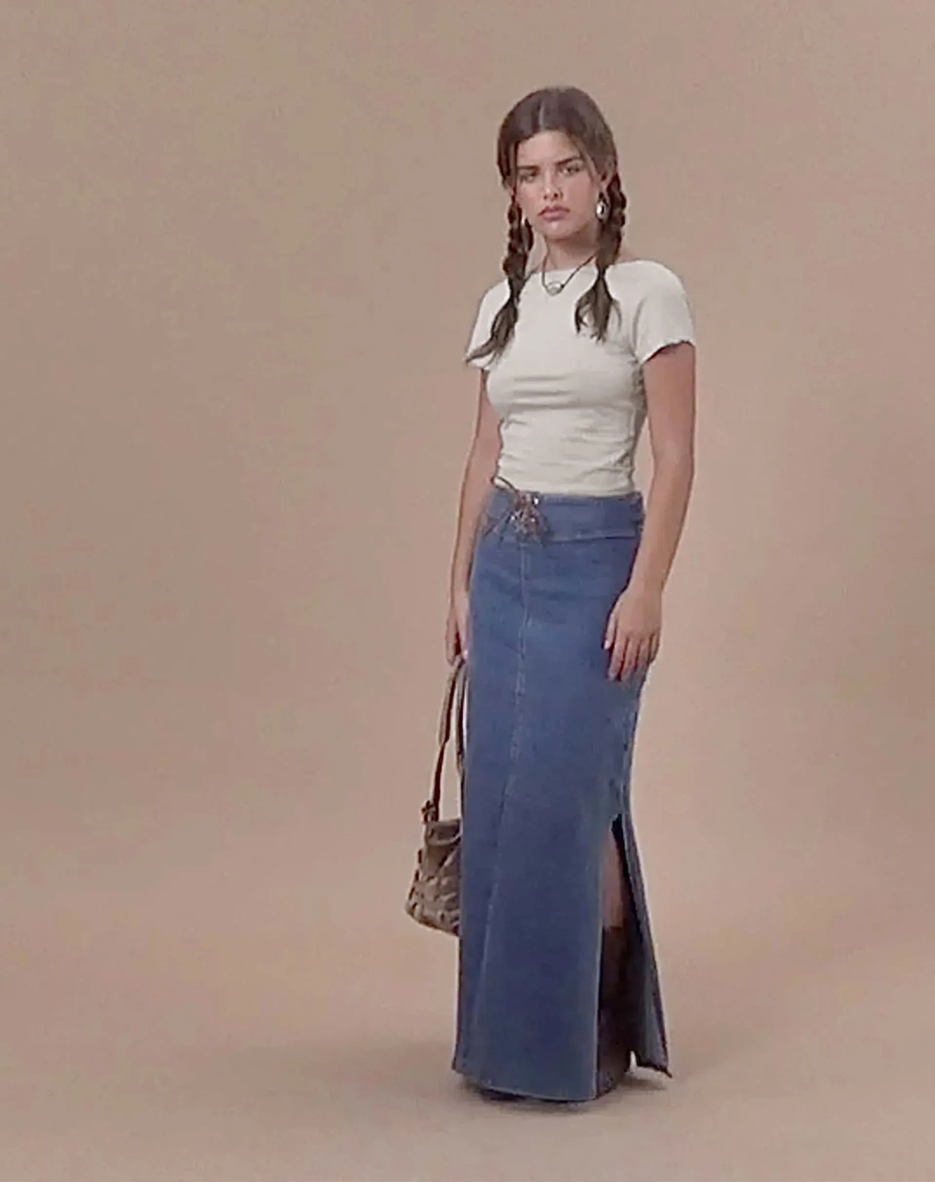 Xiwang Crop Top in Coconut Milk sold by Motel Rocks product image thumbnail 3