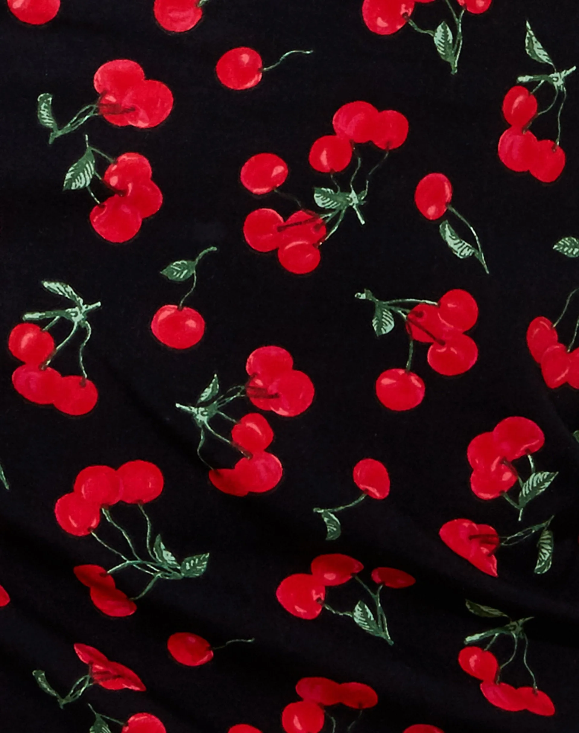 Shenka Mini Skirt in Cherries Black sold by Motel Rocks product image thumbnail 5