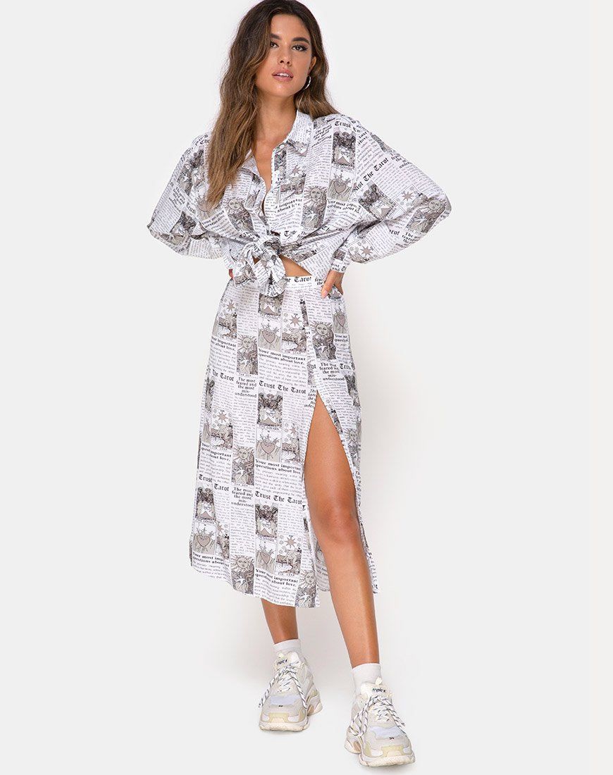 Oxford Shirt in Tarot sold by Motel Rocks product image thumbnail 3