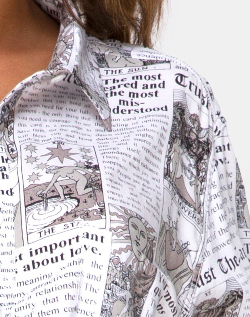 Oxford Shirt in Tarot sold by Motel Rocks product image thumbnail 5