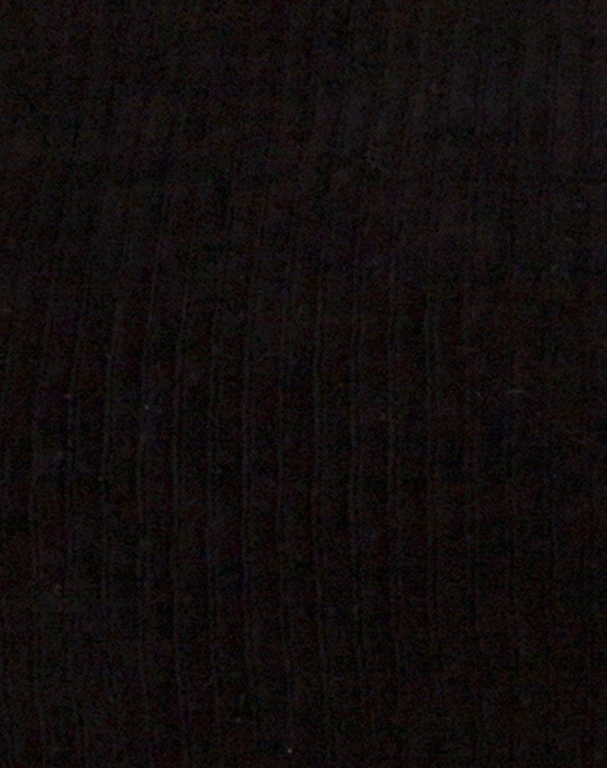 Tor Dress in Velvet Rib Black sold by Motel Rocks product image thumbnail 5