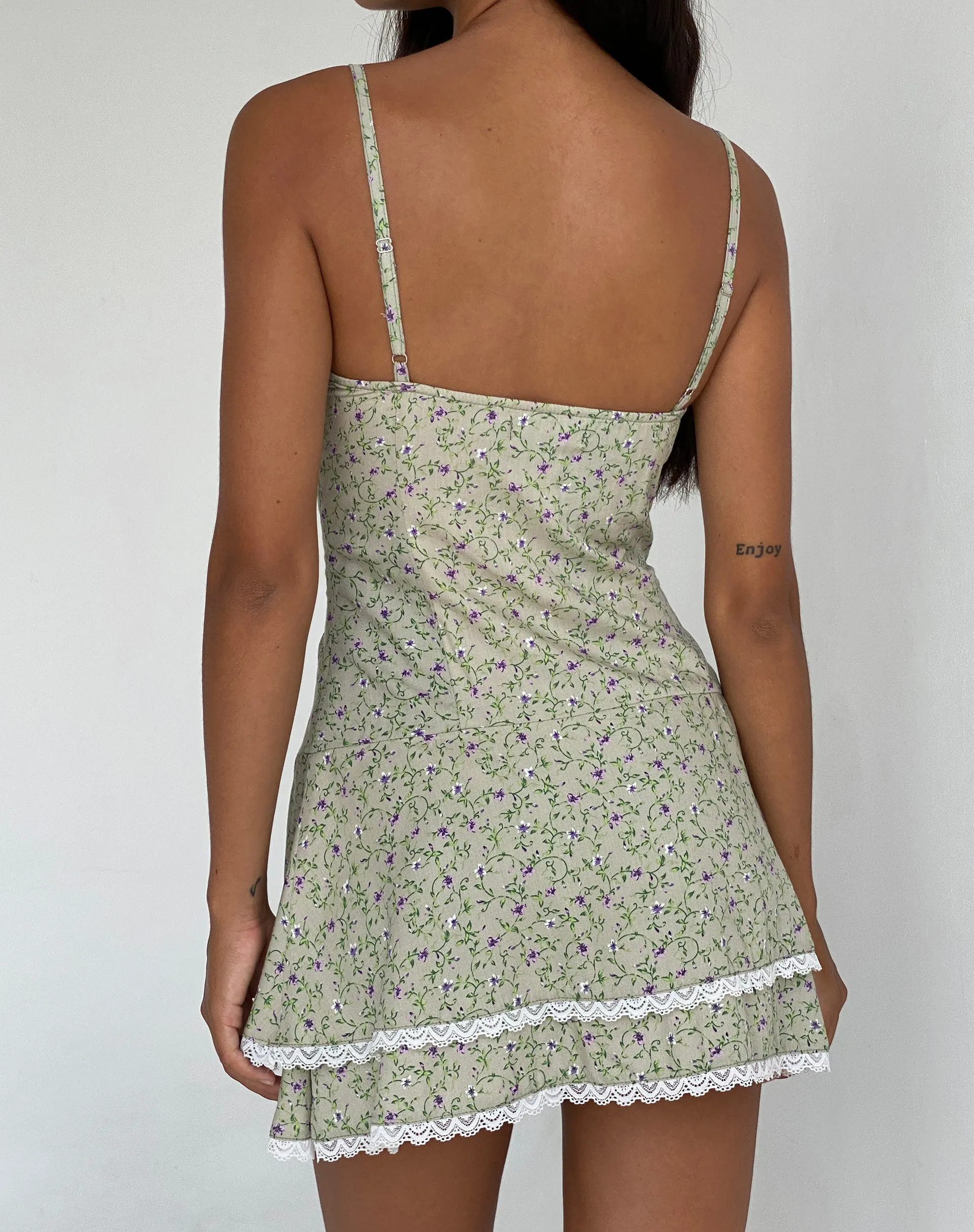 Flossie Mini Dress in Parma Violet sold by Motel Rocks product image thumbnail 5