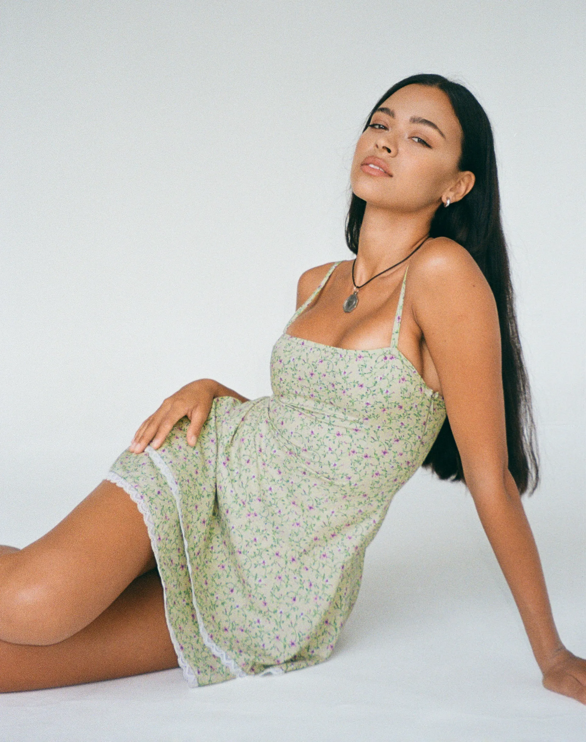 Flossie Mini Dress in Parma Violet sold by Motel Rocks product image thumbnail 2