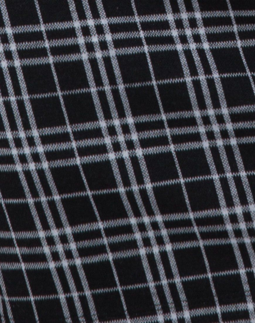 Cecile Slip Dress in Mono Plaid Black sold by Motel Rocks product image thumbnail 5