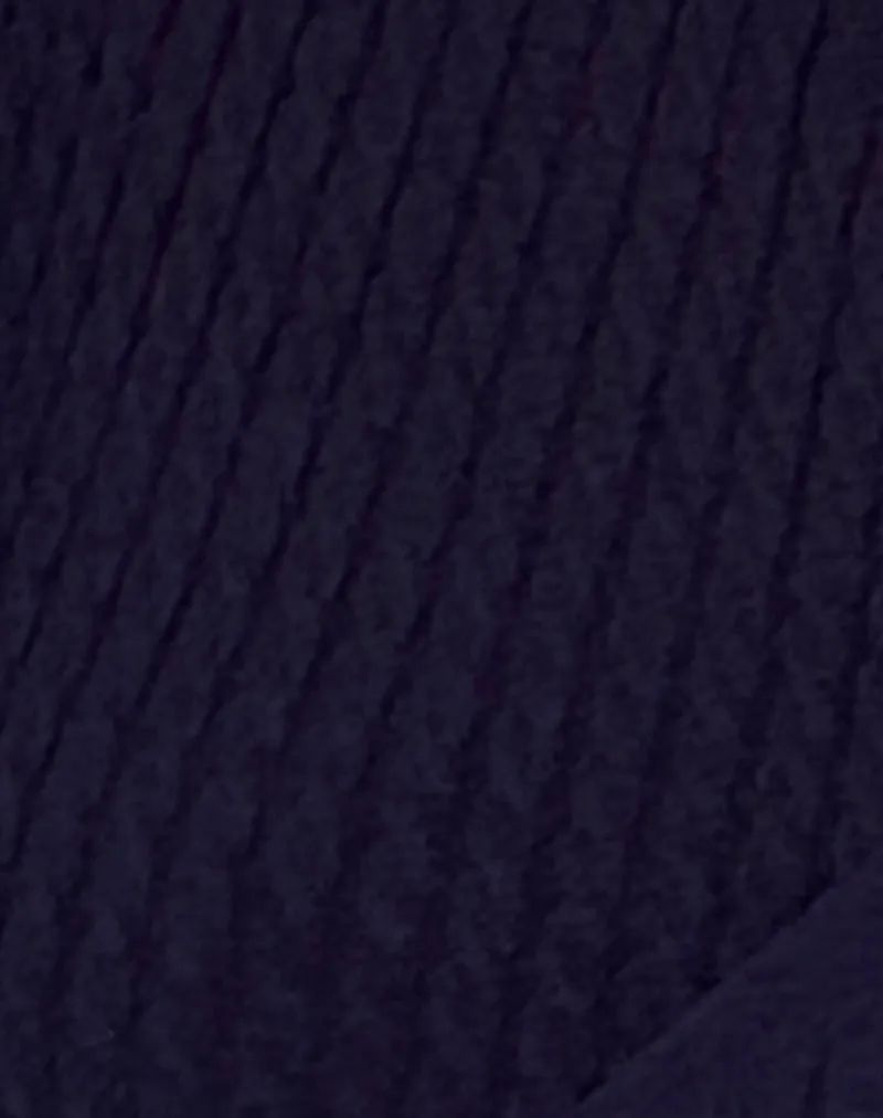 Gisela Knitted Wrap Cardigan in Midnight Blue sold by Motel Rocks product image thumbnail 5