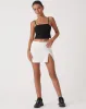 MOTEL X OLIVIA NEILL Merita Crop Top in Tailoring Black sold by Motel Rocks