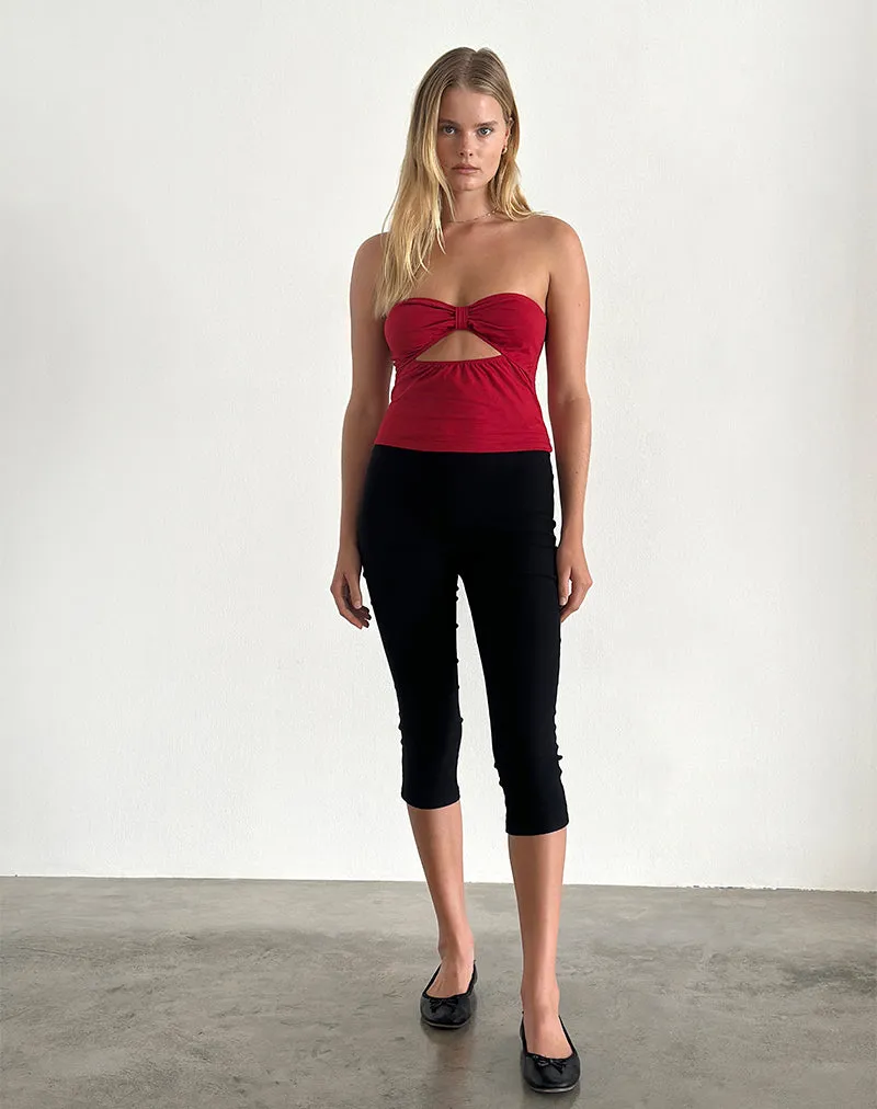 Tifose Twist Front Top in Adrenaline Red sold by Motel Rocks product image thumbnail 2
