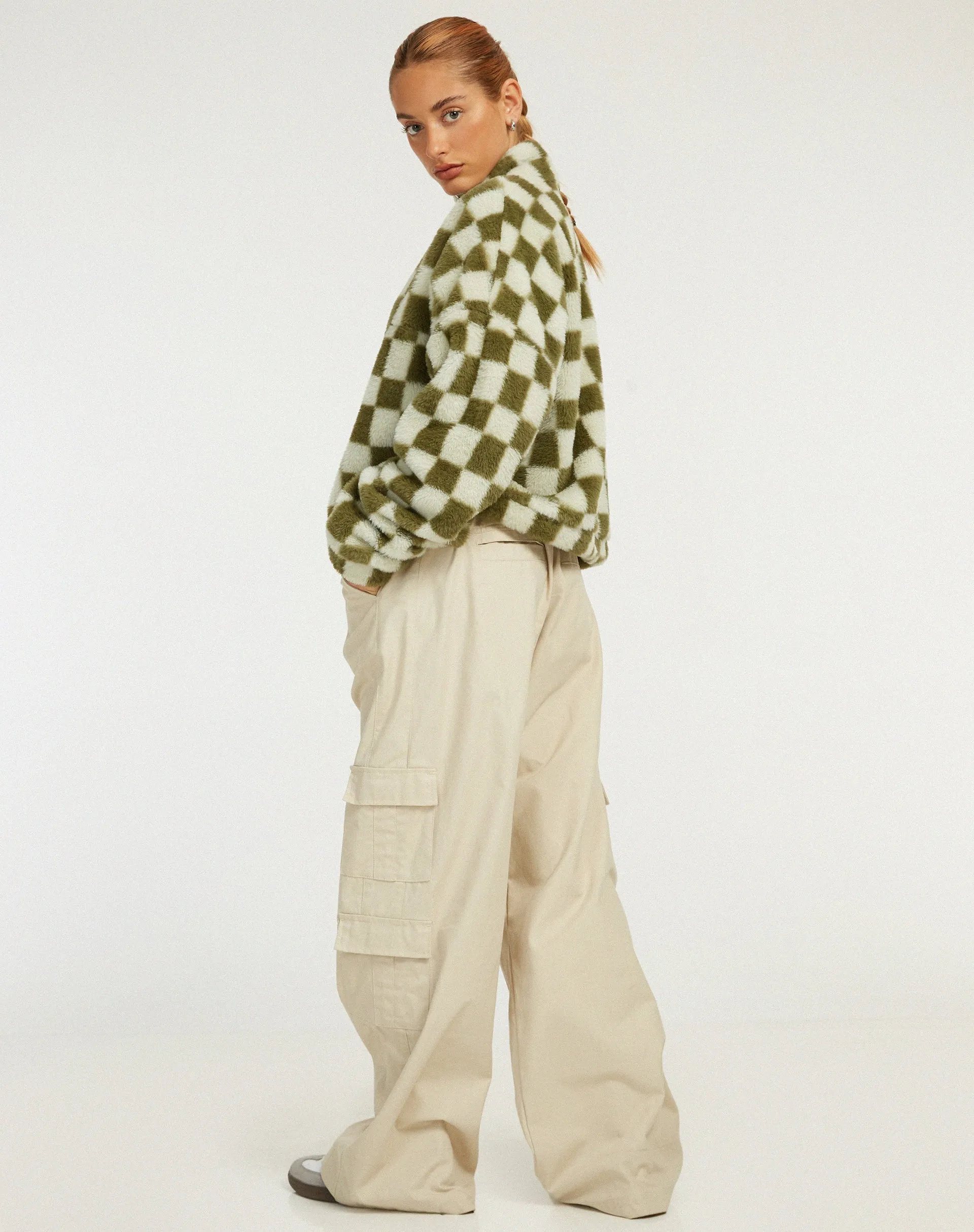 Nero Jacket in Checkered Sage sold by Motel Rocks product image thumbnail 5