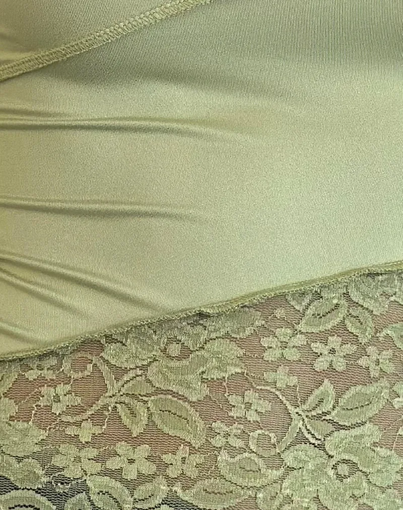 Lucca Long Sleeve Top in Lace Sage sold by Motel Rocks product image thumbnail 5