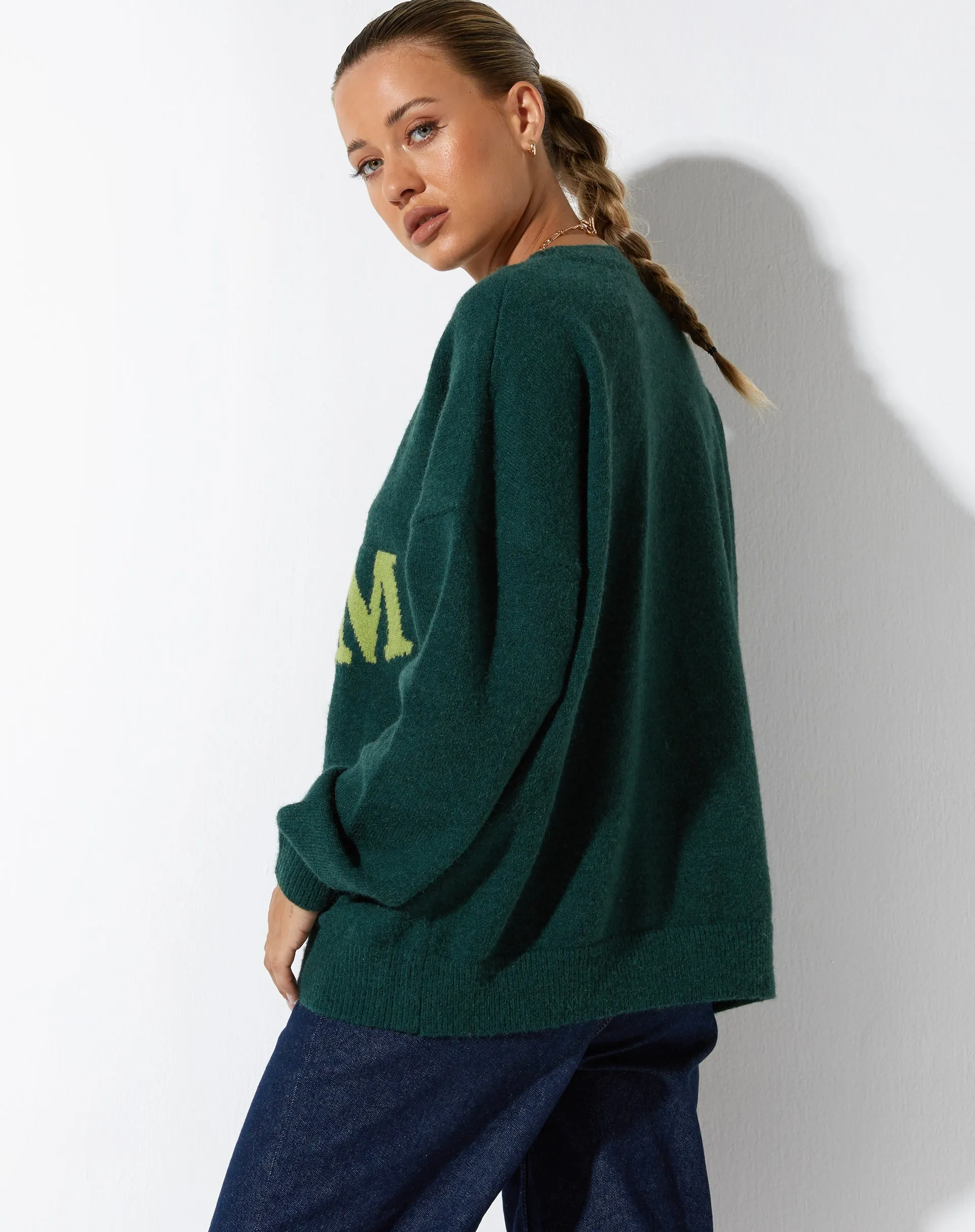 Jamin Jumper in Green 'Do Not Conform' sold by Motel Rocks product image thumbnail 4