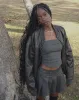 Caluna Eyelet Mini Skirt in Charcoal Grey sold by Motel Rocks
