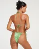 Laufey Bikini Top in Watercolour Green sold by Motel Rocks