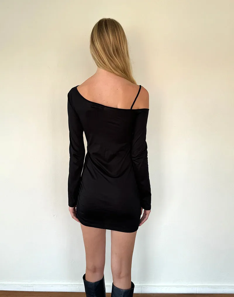 Zylene Mini Dress in Black sold by Motel Rocks product image thumbnail 5