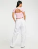 Morsche Cut Out Crop Knitted Top in Pink sold by Motel Rocks