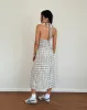 Lenata Halterneck Midi Dress in Pastel Blue Tartan sold by Motel Rocks